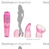 Vibrador con cabezas intercambiables